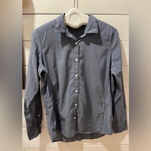 THE NORTH FACE blue button down shirt size L